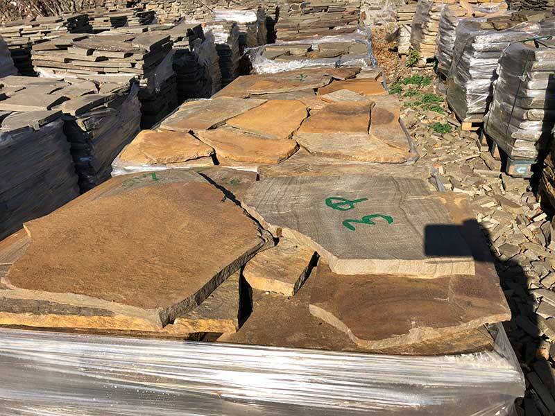 Камень Осенняя листва натуральный песчаник пластушка природный