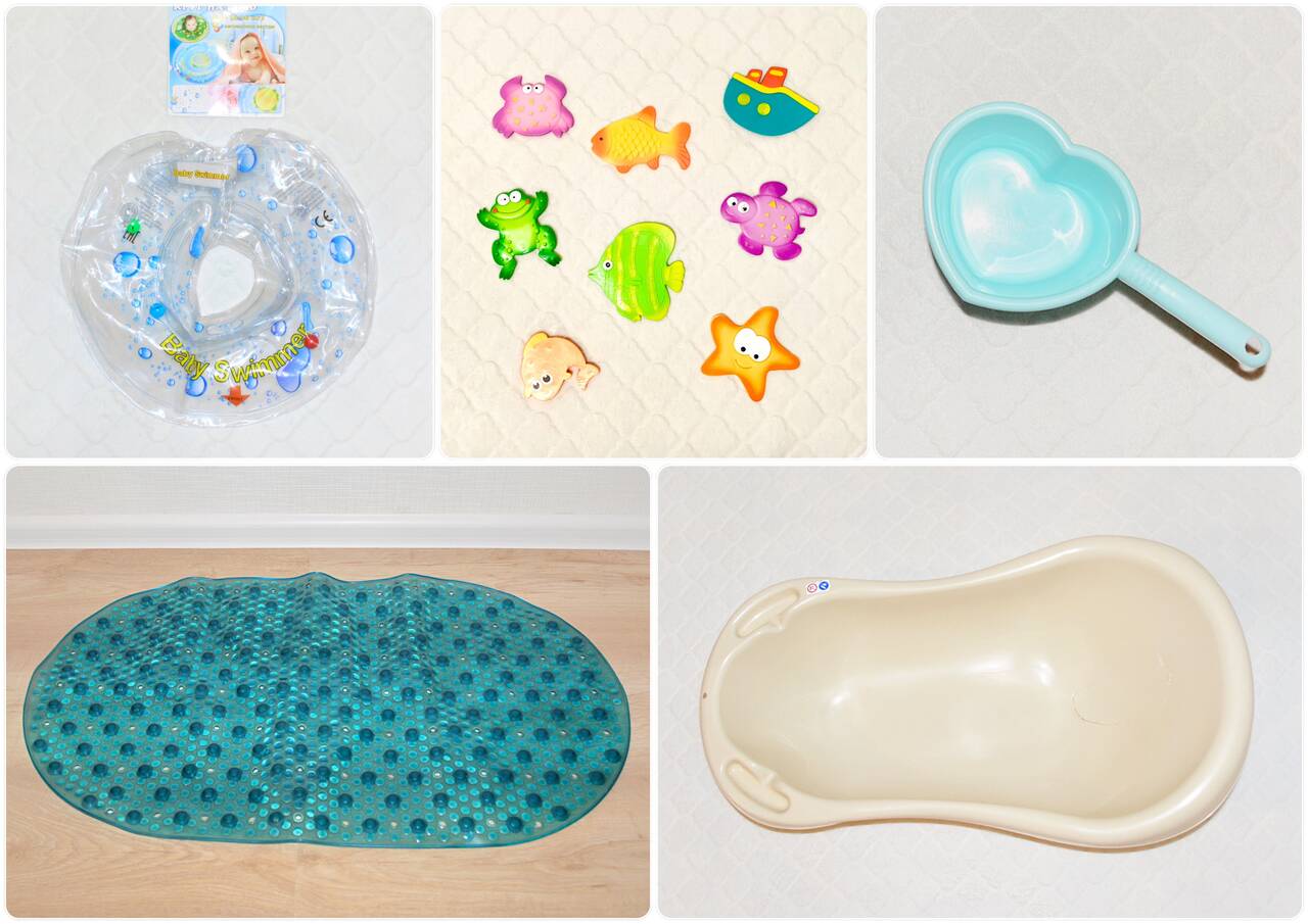 Ванночка, коврик, круг, ковшик, игрушки д/ванны в Санкт-Петербурге фото 1 Личные вещи Санкт-Петербург