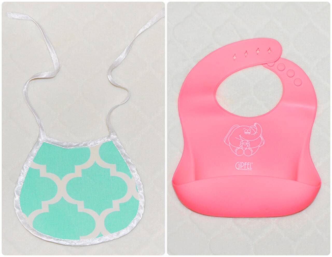 Слюнявчики, тканевые и силиконовые