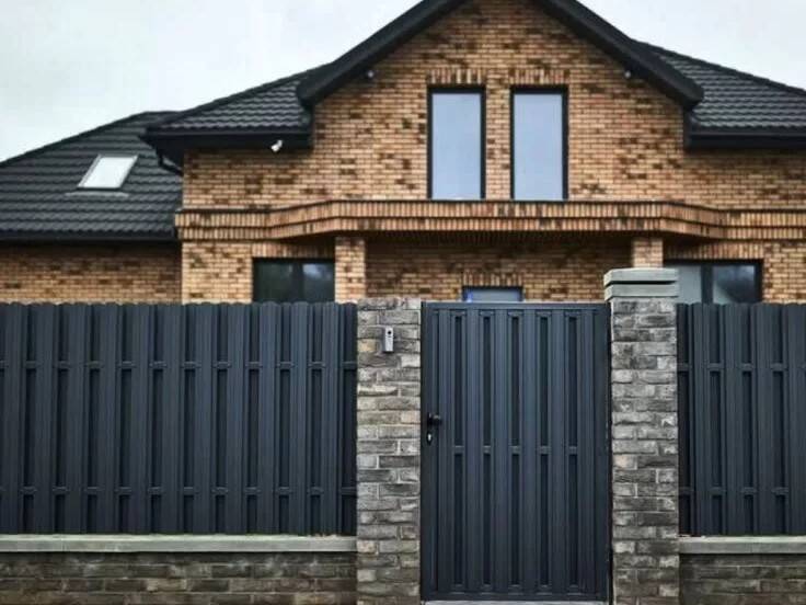 Откатные ворота и забор!