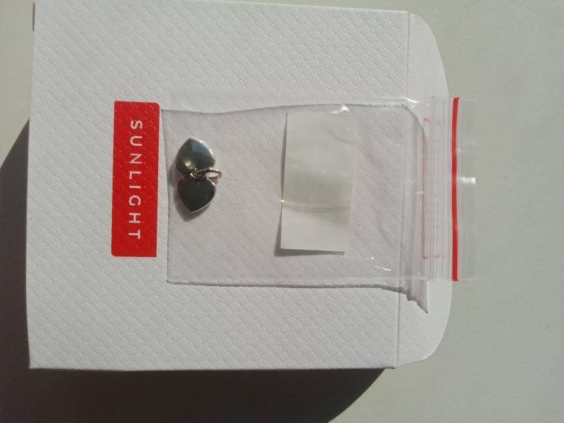 Кулон подвеска Sunlight новая сердца 2 фиолетовый сиреневый бижетерия украшение середечко серебро серебристый серебряный бижутерный сплав под безое золото платину талисман амулет сердечко сердце в Москве фото 7 Личные вещи Москва