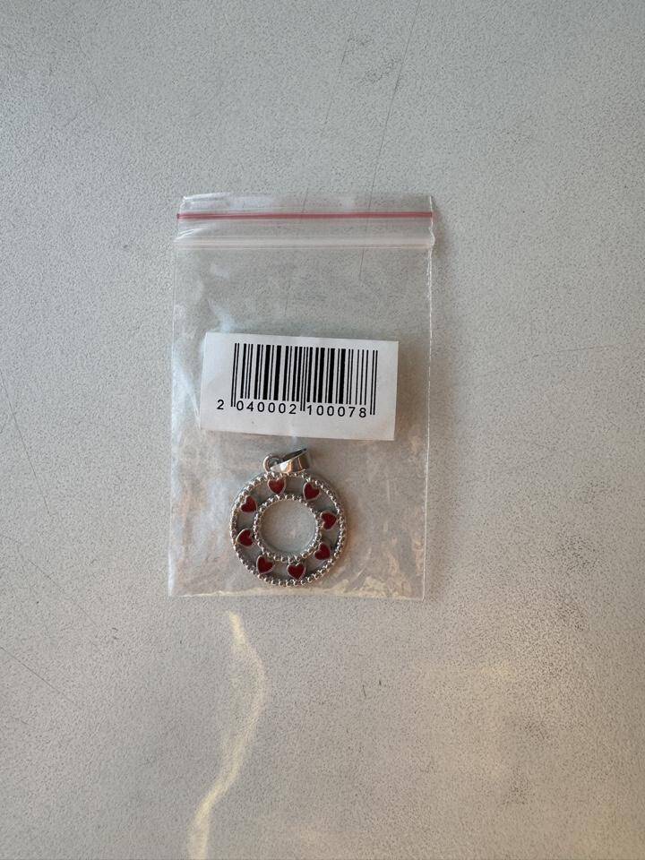 Кулон подвеска 585 Золотой круг сердца красные солнце бижутерия украшение серебро серебристый серебряный бижутерный сплав под белое золото платину амулет талисман звездочки покрытие лак перламутровый в Москве фото 4 Личные вещи Москва