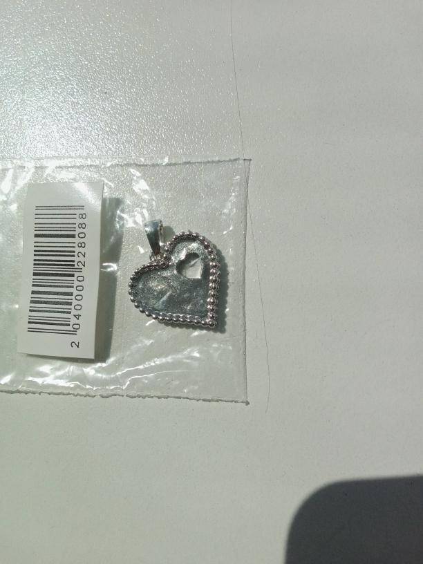 Кулон подвеска 585 Золотой сердце бижутерия серебро серебристый серебряный бижутерный сплав под белое золото платину сердечко амулет талисман  в Москве фото 5 Личные вещи Москва