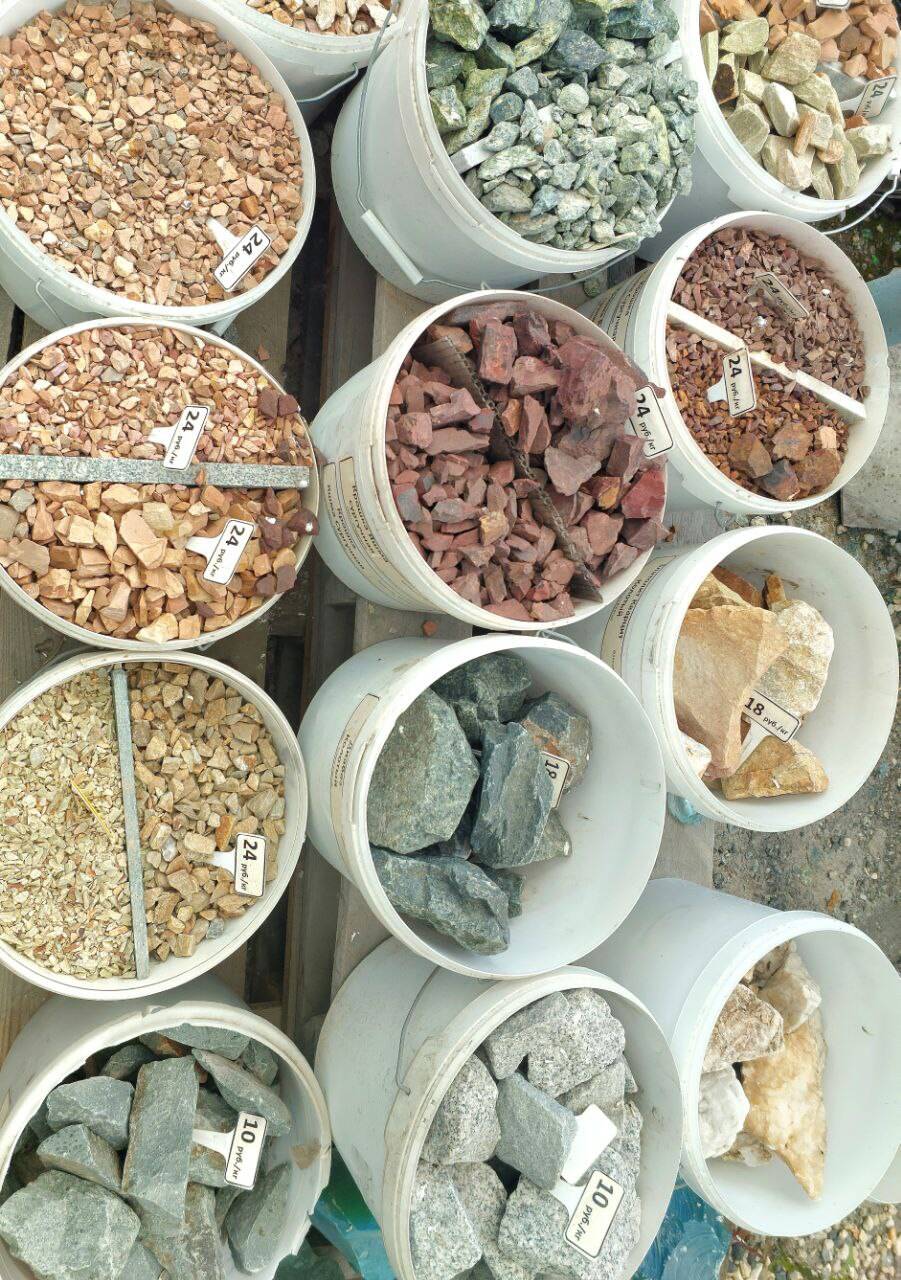 Галька мрамор крошка валуны в Екатеринбурге фото 2 Для дома и дачи Екатеринбург