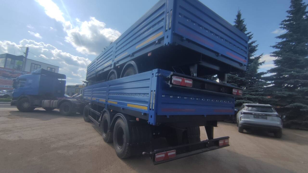 прицеп бортовой трехосный нефаз 8332-04 (тза 589301)