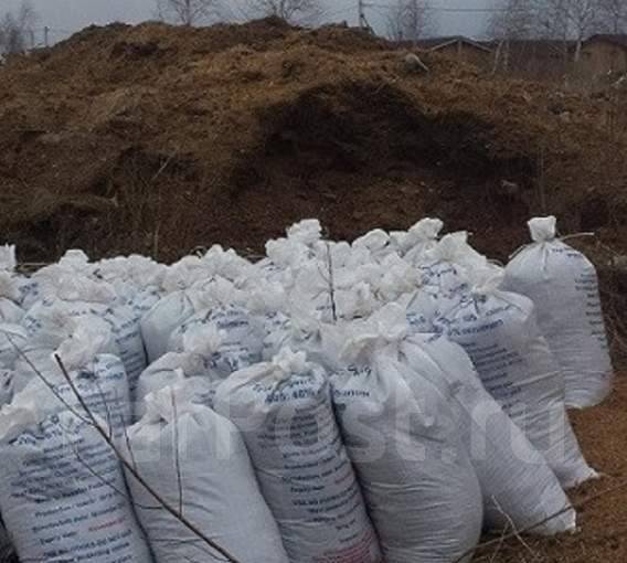 Навоз конский перепревший в мешках по 60 литров