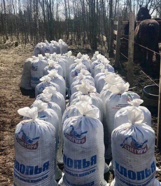 Навоз конский в мешках