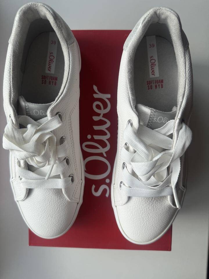 Кроссовки Oliwer белые женские 39 размер кожзам Германия Китай платформа 4 см качество супер под кожу мгякие удобные в Москве фото 4 Личные вещи Москва