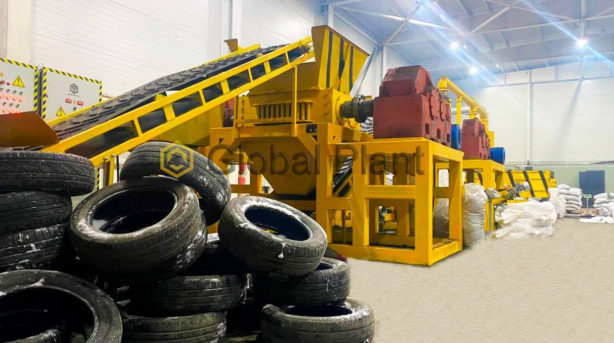 Измельчитель для изношенных шин Global Recycler 3000 Измельчитель для изношенных шин Global Recycler 3000