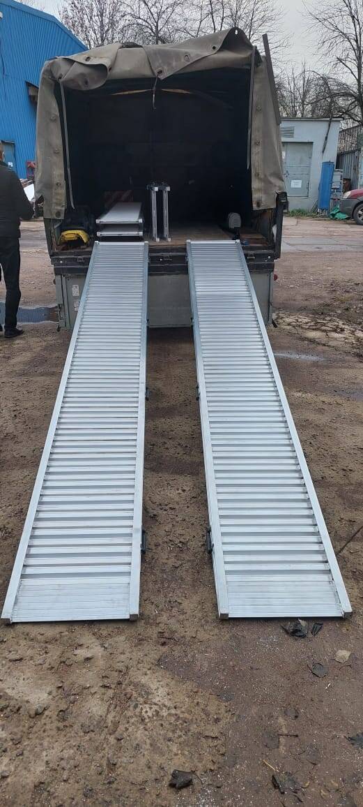 Аппарели алюминиевые с бортами ГКА 10.400.46.2 100