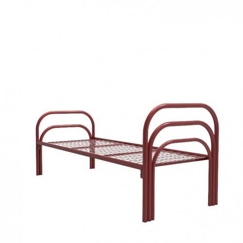 Металлические одноярусные кровати, кровати в лагеря