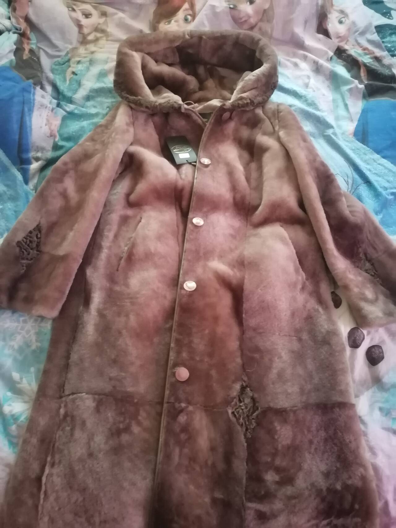 Шуба мутоновая натуральная