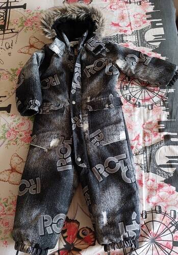 Светоотражающий утеплённый комбинезон для мальчиков KERRY , размер 92 ,Б/У .  в Москве фото 2 Личные вещи Москва