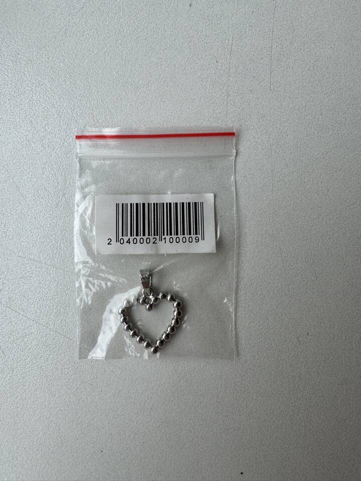 Кулон подвеска 585 Золотой сердце бисер бижутерия украшение украшения серебро серебристый серебряный в Москве фото 4 Личные вещи Москва