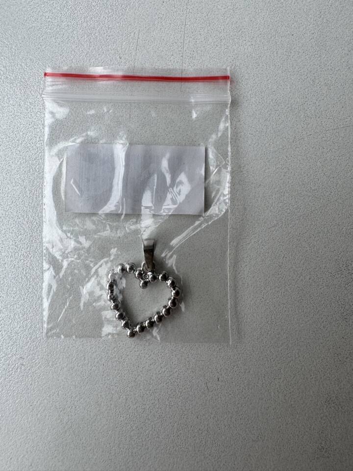 Кулон подвеска 585 Золотой сердце бисер бижутерия украшение украшения серебро серебристый серебряный