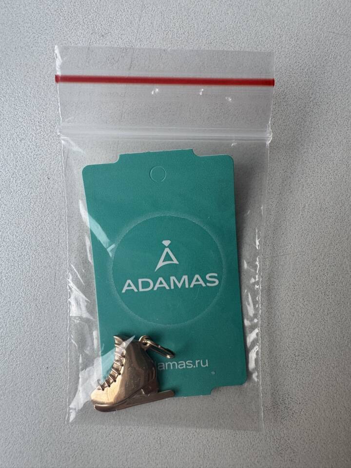 Кулон подвеска коньки Адамас серебро позолота украшение серебряный украшения амулет талисман топ мода