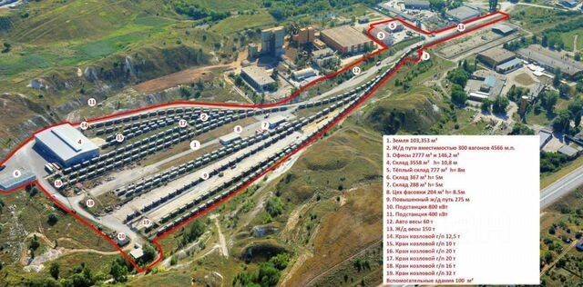 Продам базу с ж/д путями