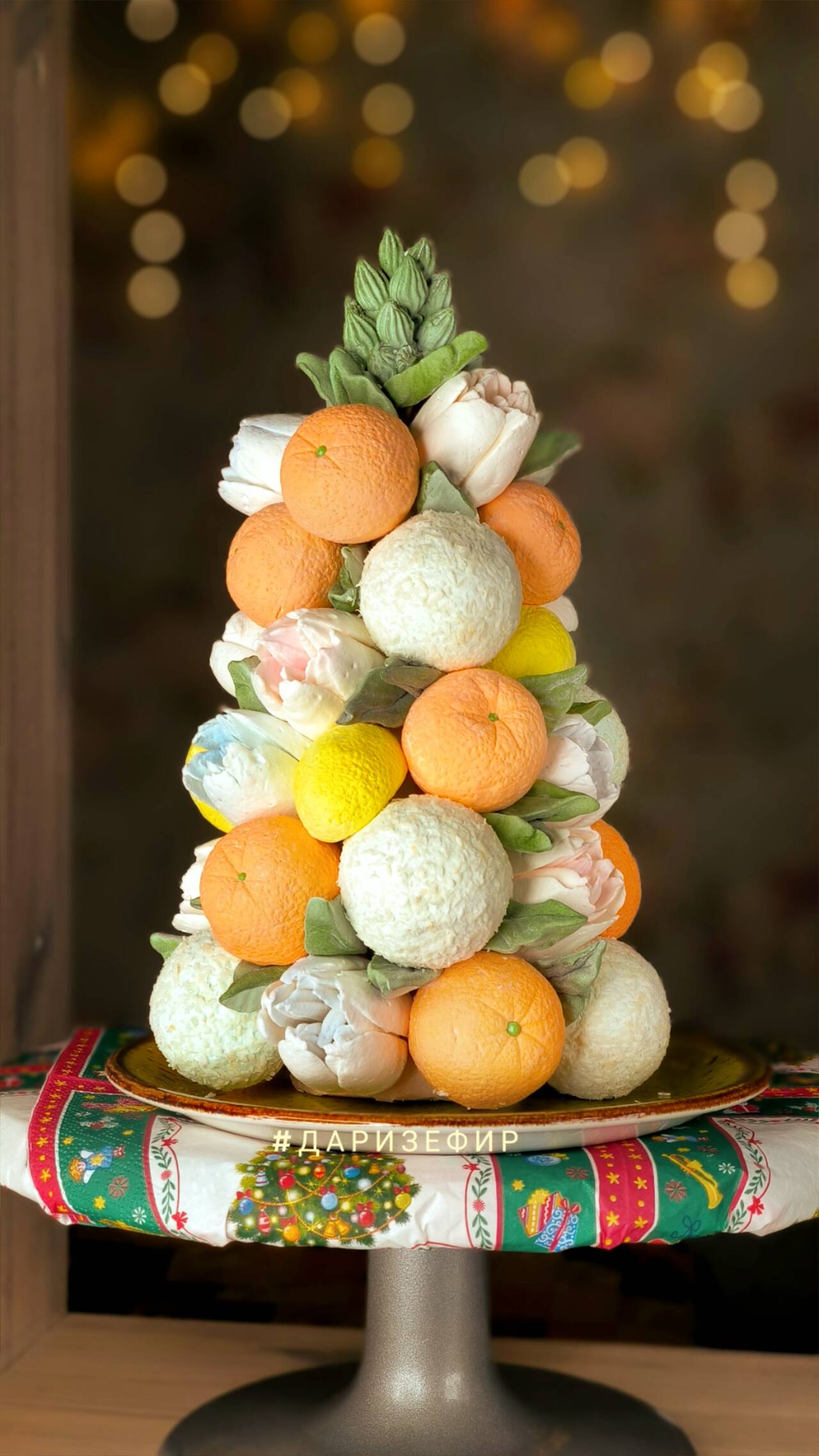 Зефир. Елка зефирная