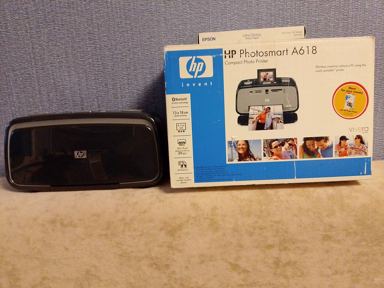 Продаётся: б/у компактный фото принтер HP Photosmart A610 series