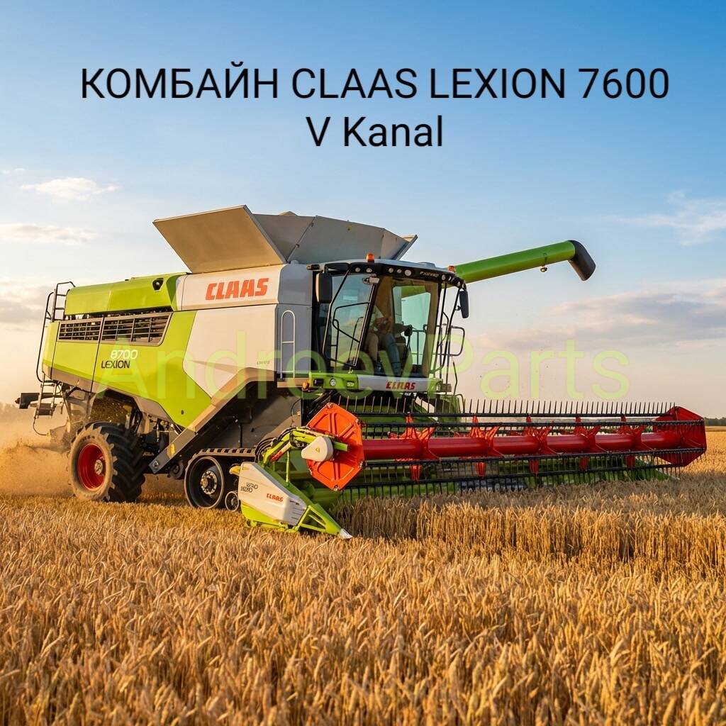 КОМБАЙН CLAAS LEXION 7600 V Kanal / CEMOS Automatic / 2022 г.в. / 321 м/ч