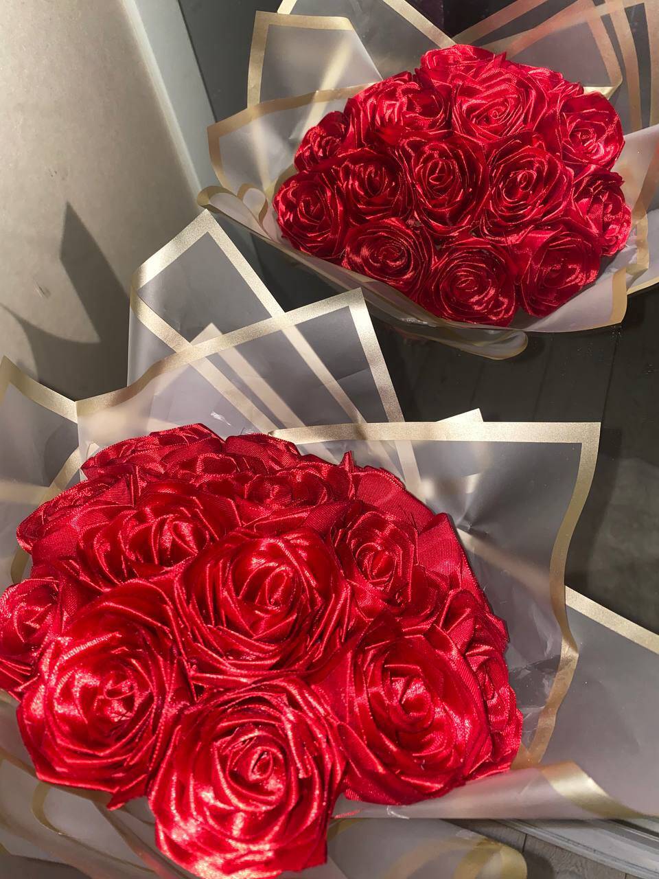 Вечные розы из атласных лент  в Уфе фото 2 Увлечения и отдых Уфа