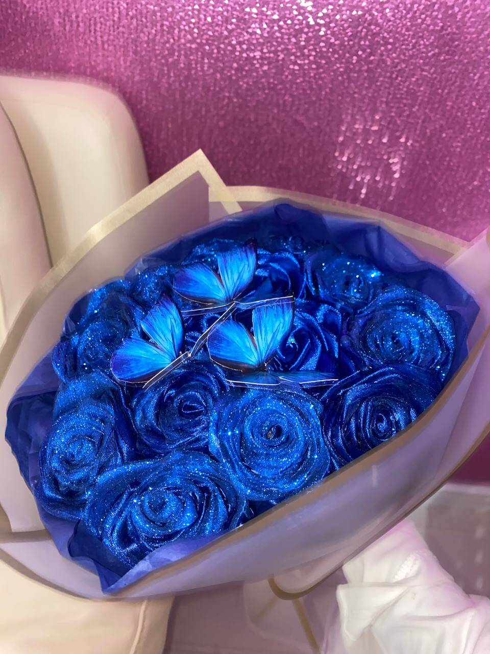 Вечные розы из атласных лент  в Уфе фото 3 Увлечения и отдых Уфа