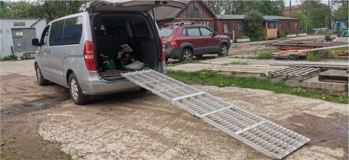 Трап алюминиевый складной ГКА 300.40.2 3С  в Екатеринбурге фото 4 Транспорт Екатеринбург