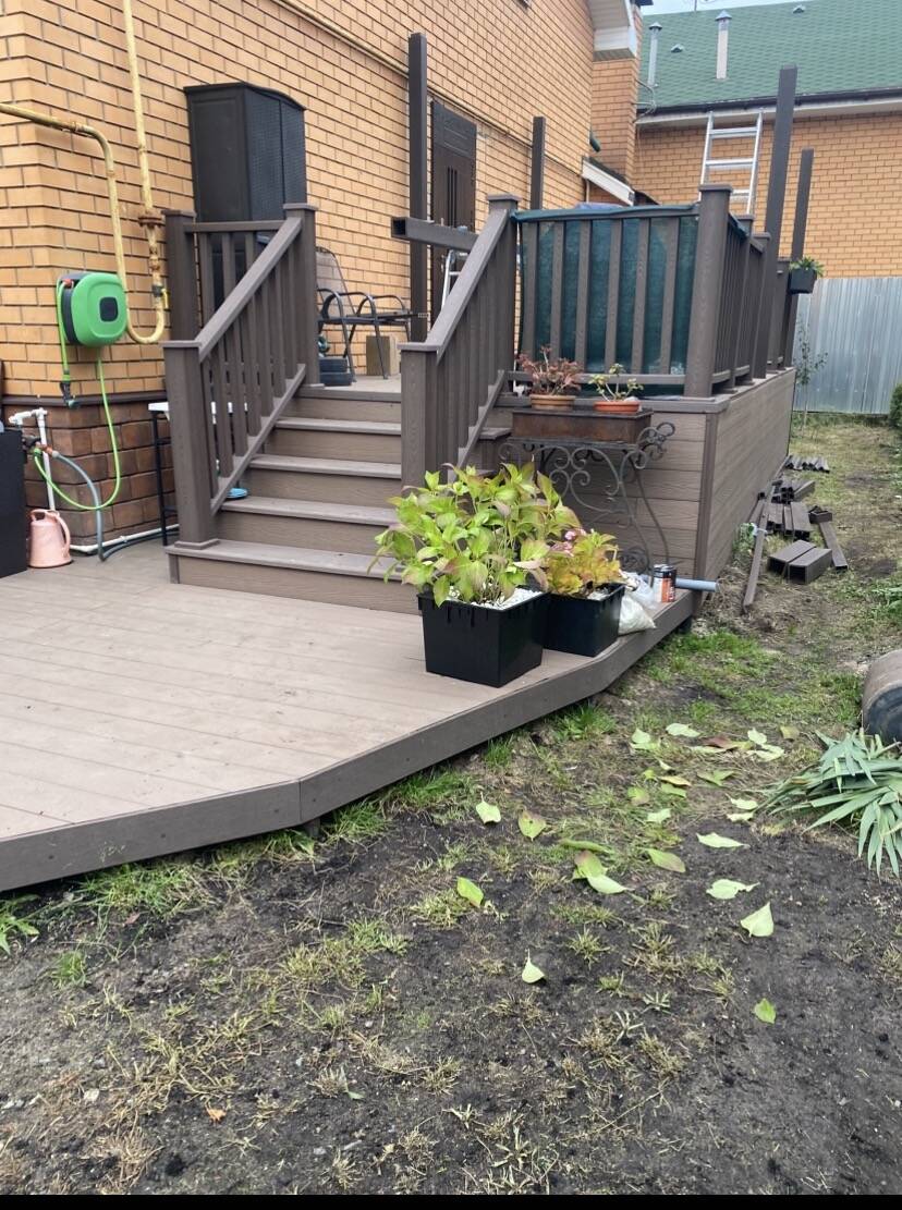 Монтаж доски Дпк. Терраса доска Дпк и комплектующие в Пушкино фото 4 Услуги Пушкино