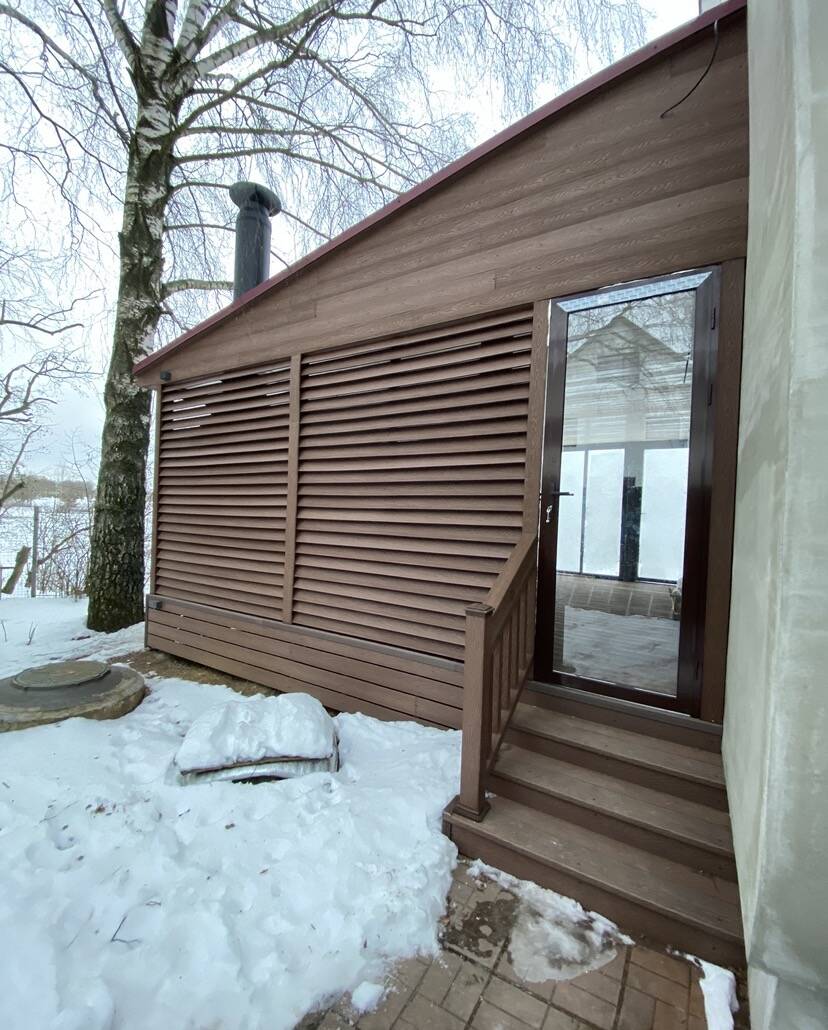 Монтаж доски Дпк. Терраса доска Дпк и комплектующие в Пушкино фото 2 Услуги Пушкино