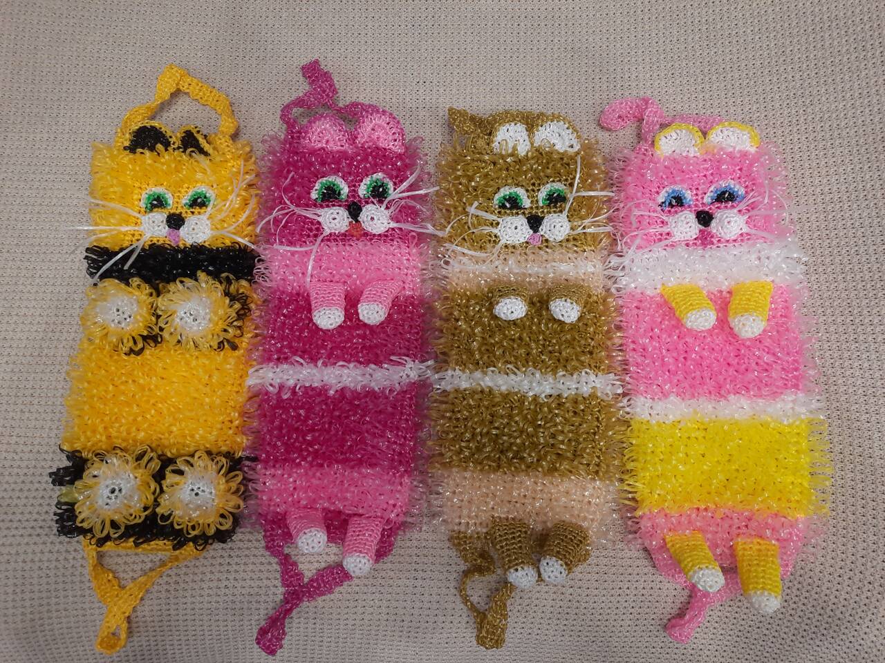 Вязанные мочалки