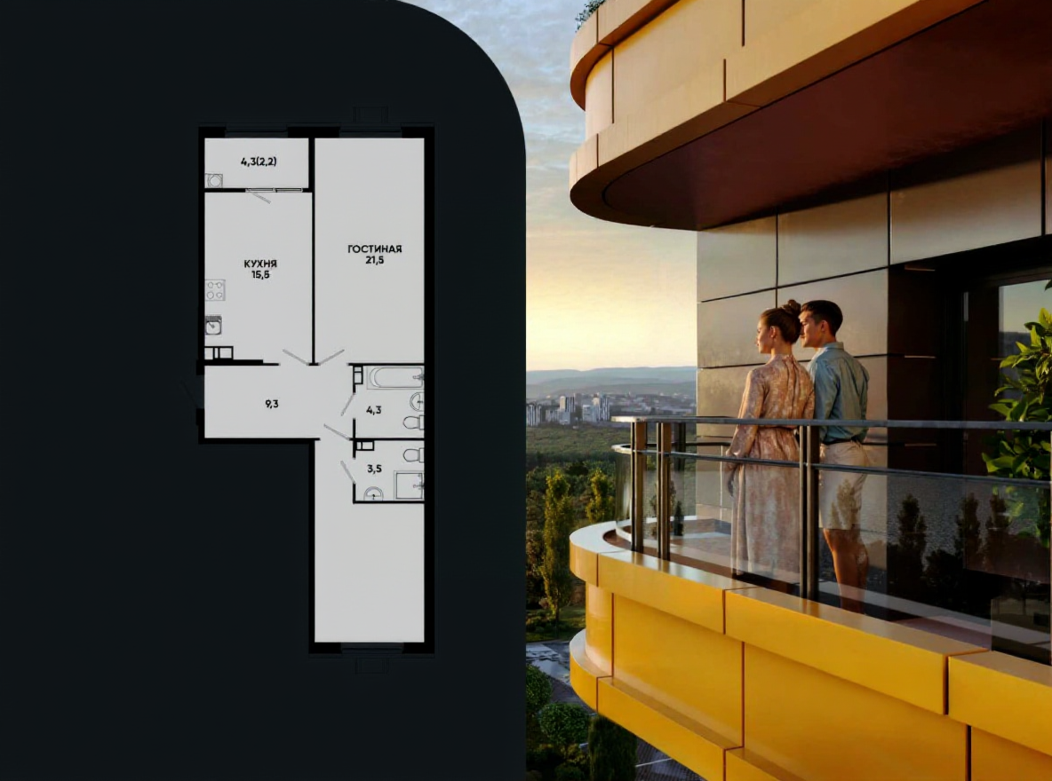 Квартиры в ЖК-Моя Легенда, г.Кисловодск в Кисловодске фото 5 Недвижимость Кисловодск