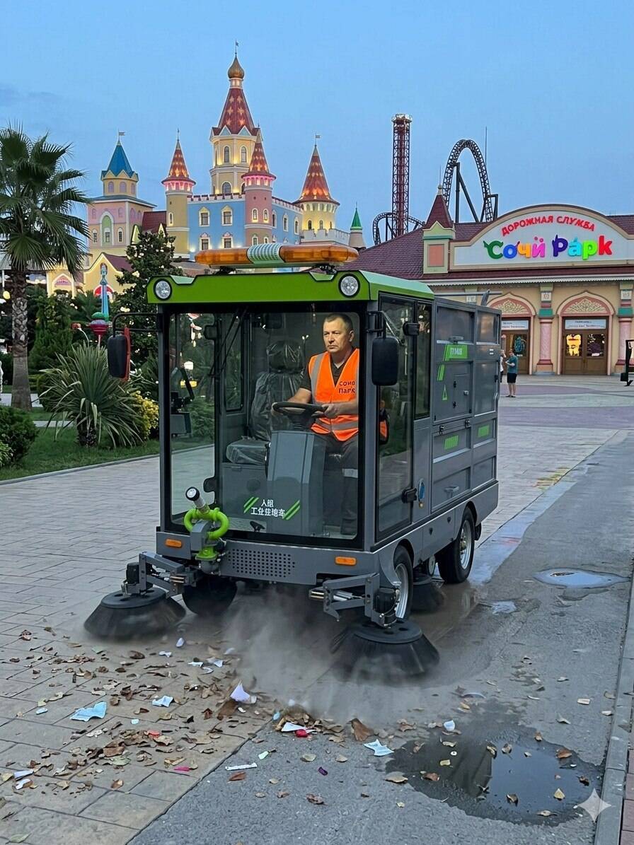Механизированная уборка улиц, дорожек, парковок