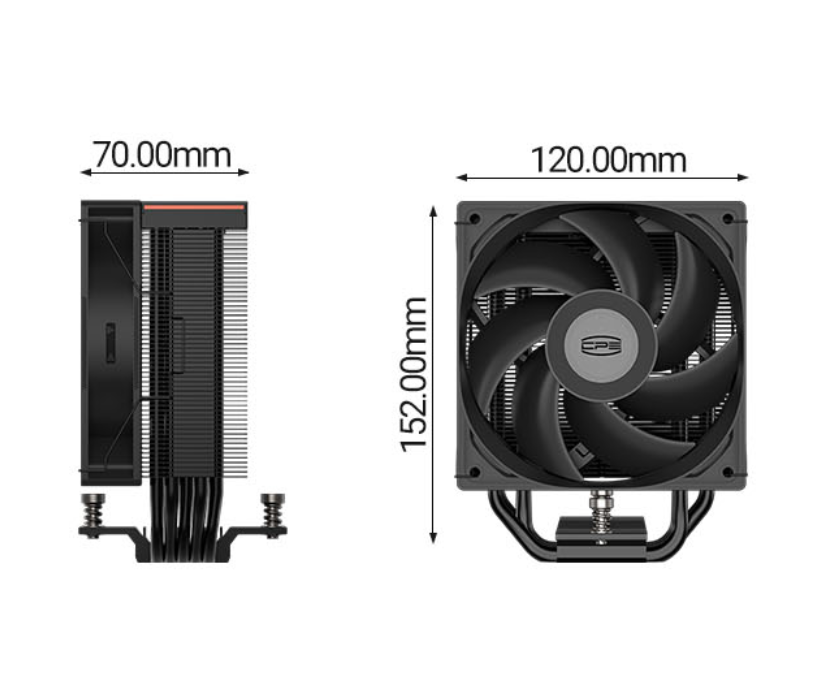 Процессорный кулер PCCooler RT500 Digital BK в Москве фото 4 Бытовая электроника Москва
