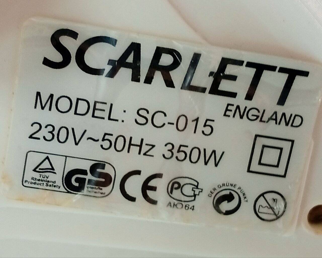 Соковыжималка Scarlett SC-015 в Ужуре фото 3 Бытовая электроника Ужур