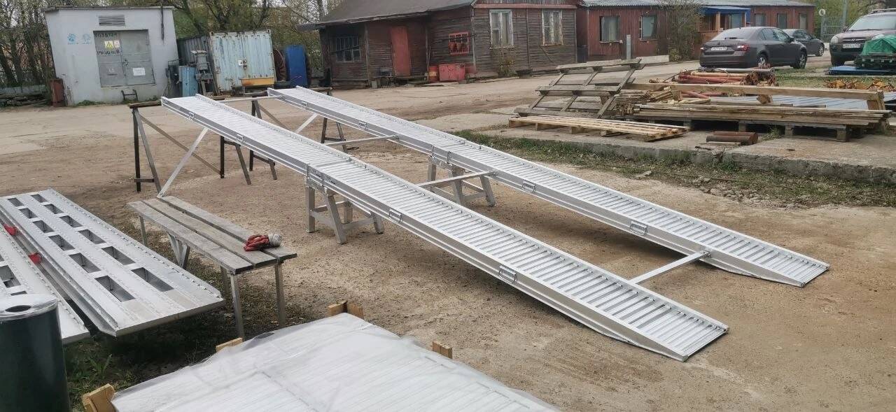 Аппарели алюминиевые составные с бортами  в Санкт-Петербурге фото 2 Транспорт Санкт-Петербург