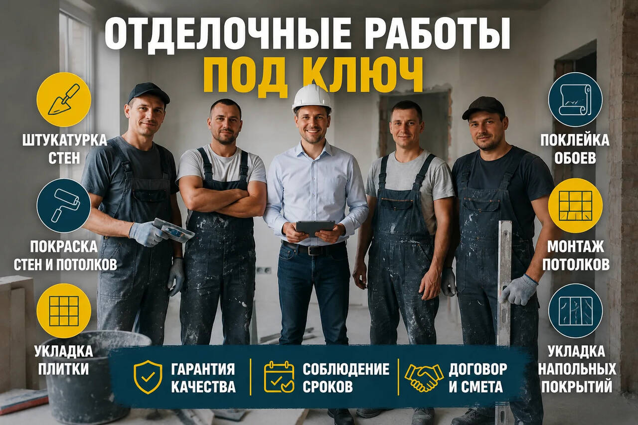 Отделка квартир под ключ быстро и аккуратно
