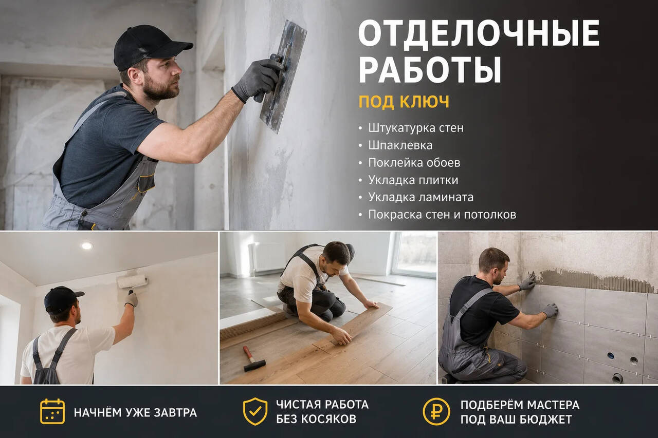 Отделка квартир под ключ быстро и аккуратно в Москве фото 2 Услуги Москва