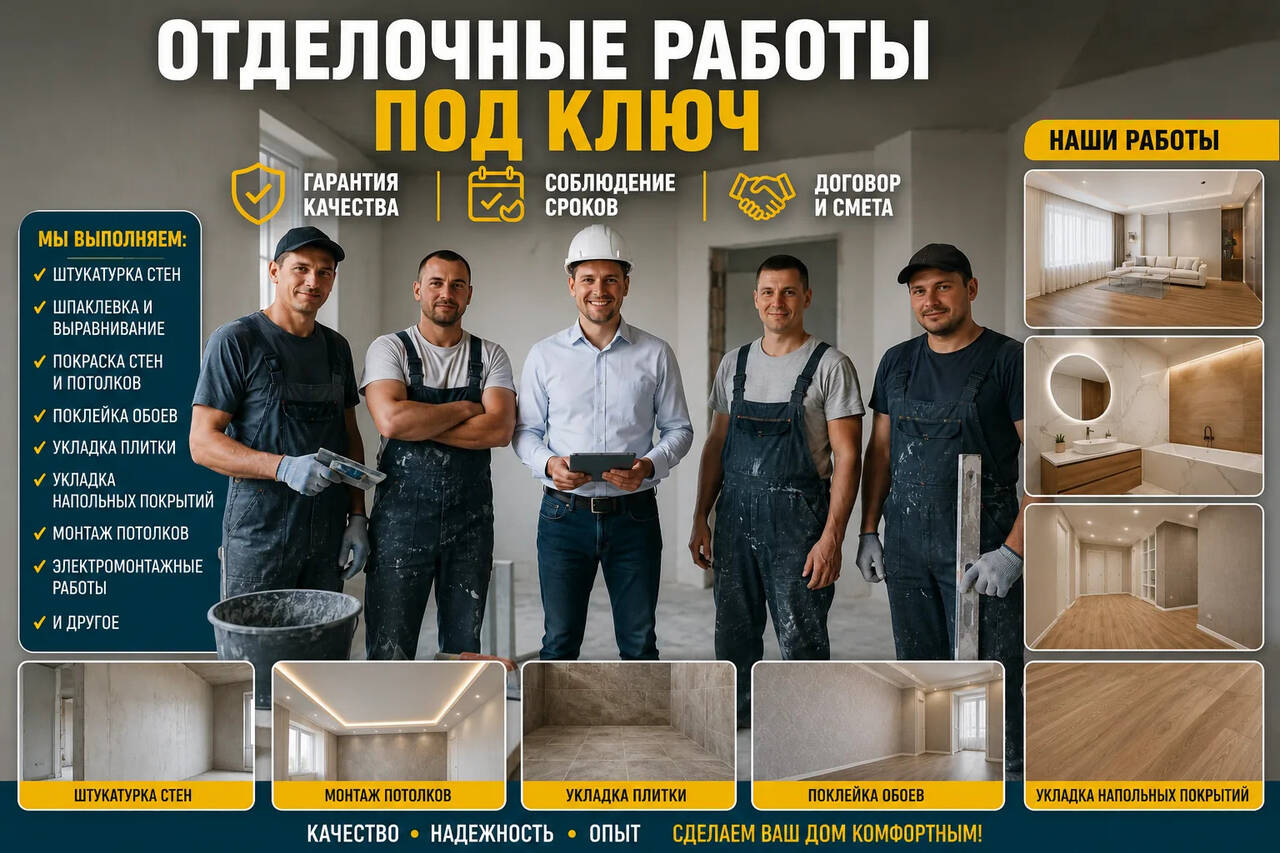 Отделка квартир под ключ быстро и аккуратно в Москве фото 4 Услуги Москва
