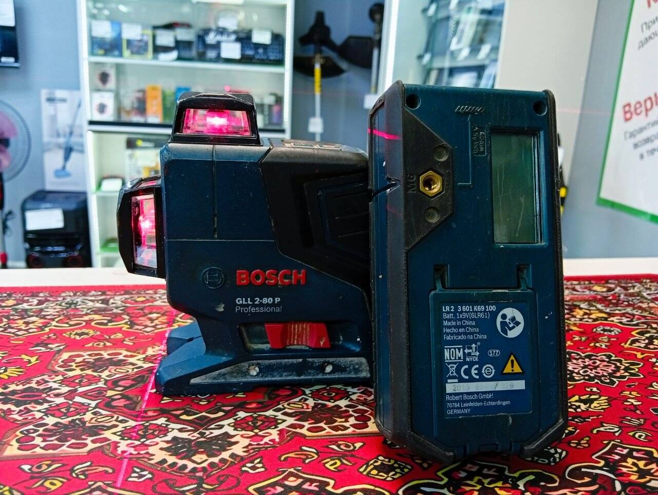 Нивелир Лазерный Bosch GLL 2-80P+Приёмник Bosch LR2 в Ужуре фото 2 Для дома и дачи Ужур