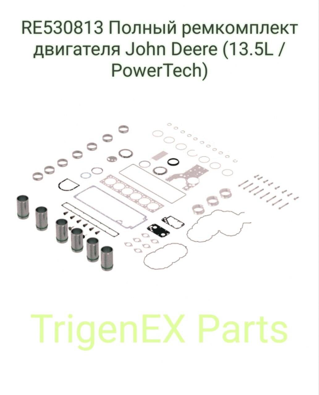 RE530813 Полный ремкомплект двигателя John Deere (13.5L / PowerTech) в Санкт-Петербурге фото 1 Транспорт Санкт-Петербург