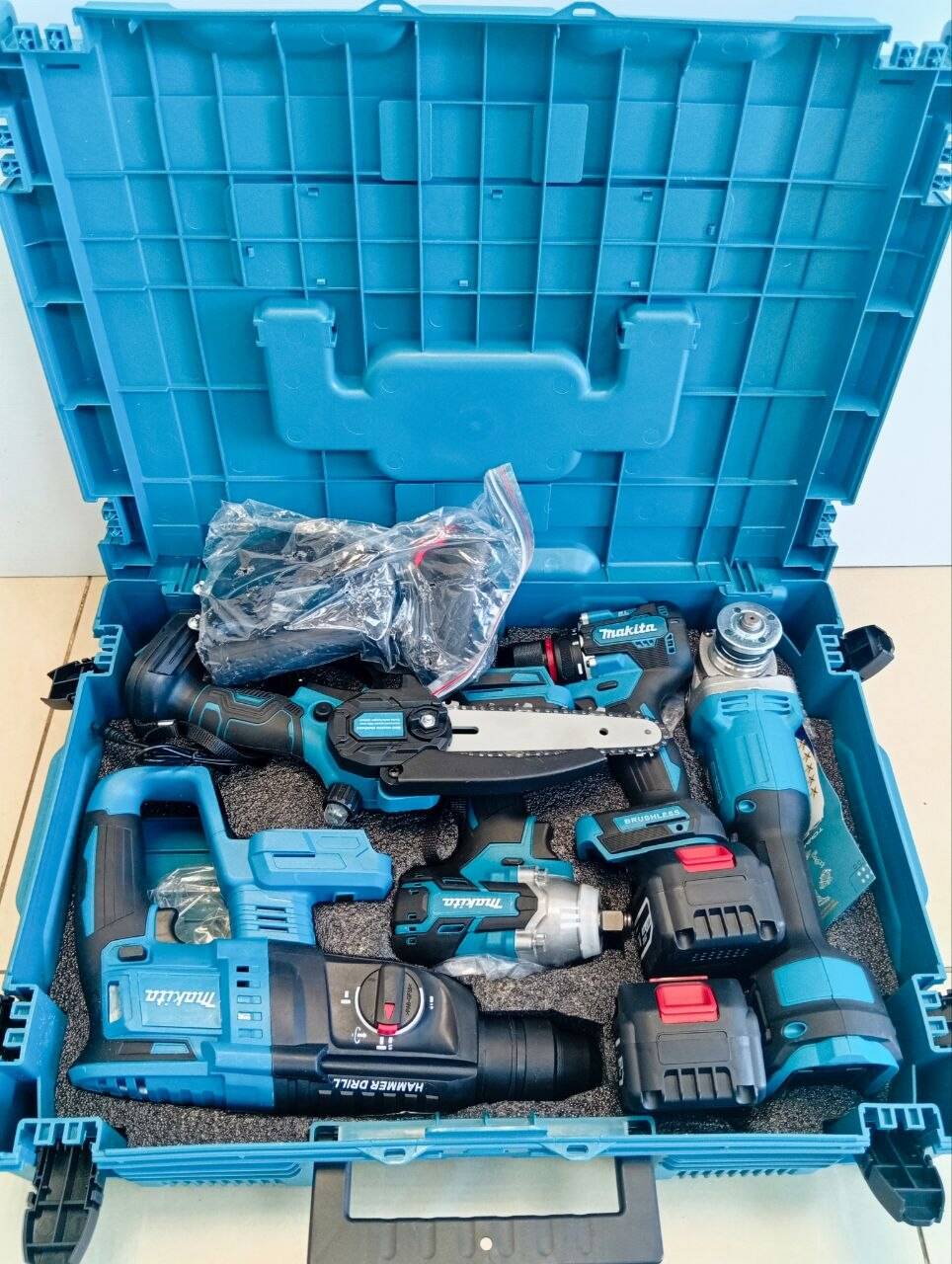Новый Набор Аккумуляторного Инструмента Makita 5 в 1 (128V)