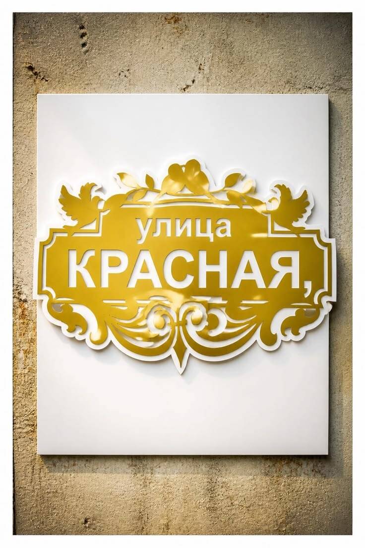Изготовление адресных табличек на заказ