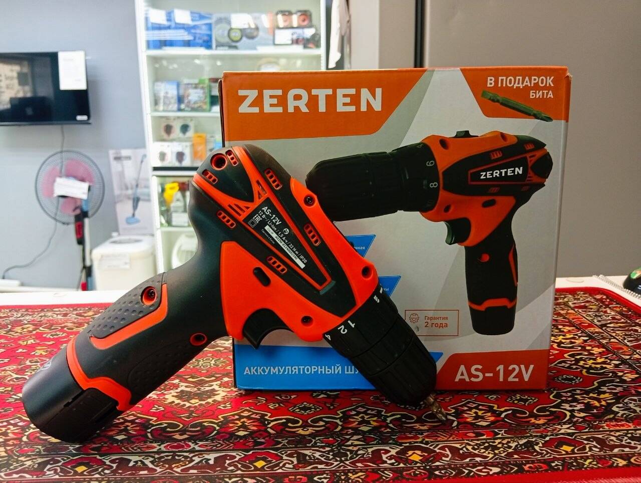 Шуруповёрт Аккумуляторный Zerten AS-12V в Ужуре фото 2 Для дома и дачи Ужур