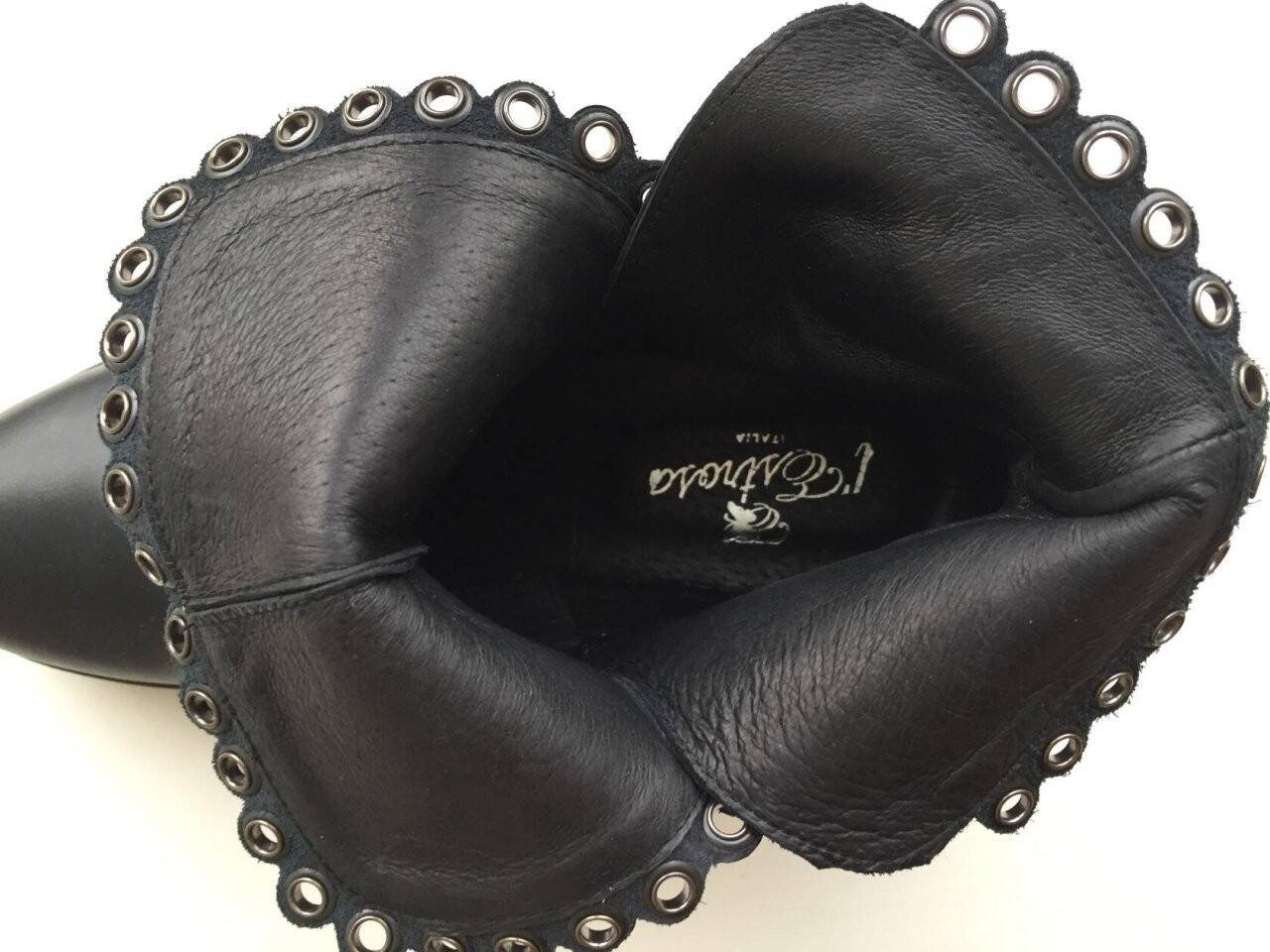 Ботинки новые lestrosa италия кожа 39 черные внутри кожаные осень весна демисезонные обувь женская в Москве фото 7 Личные вещи Москва