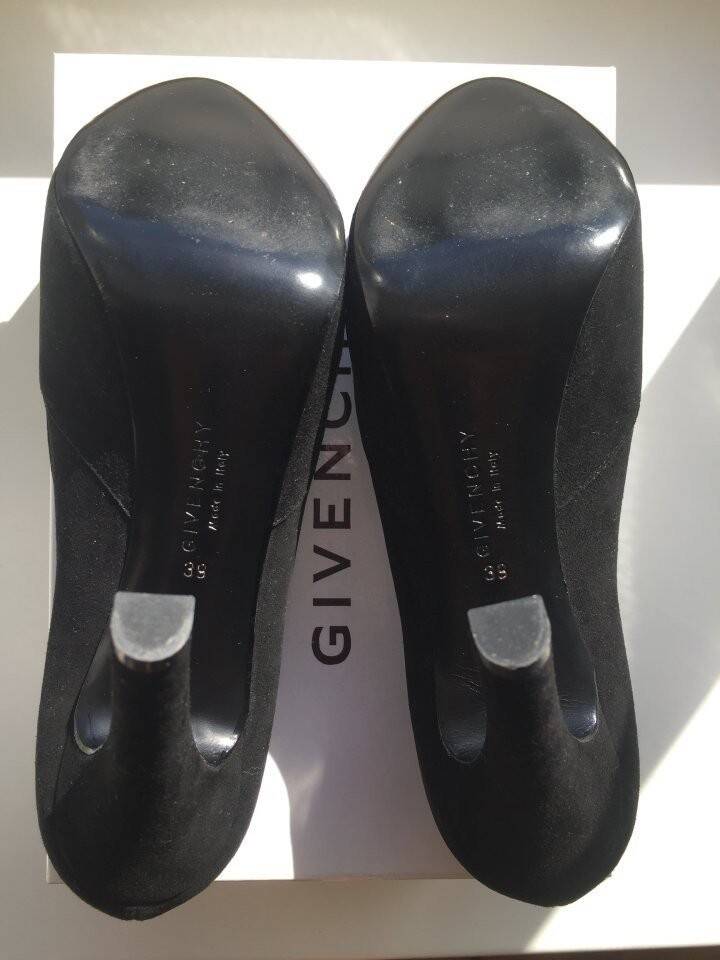Туфли новые givenchy италия 39 размер черные замша платформа 1см каблук шпилька 11 см внутри кожа за в Москве фото 6 Личные вещи Москва