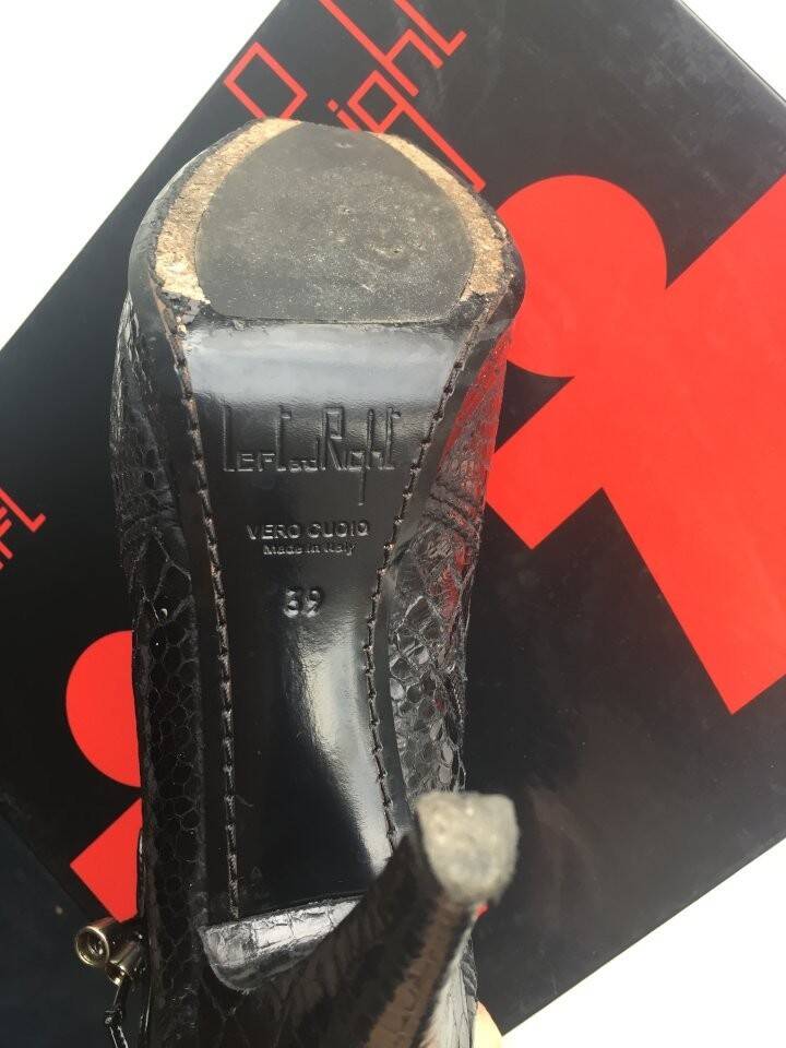 Ботинки left&right италия 39 размер кожа черные платформа каблук 10 ботильоны женские внутри кожаные в Москве фото 3 Личные вещи Москва