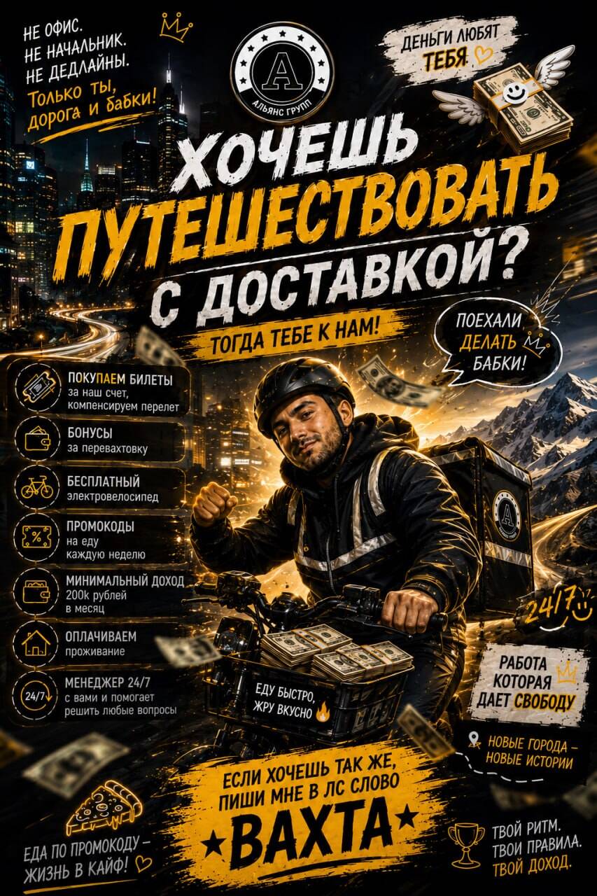 Курьер Самокат Вахта