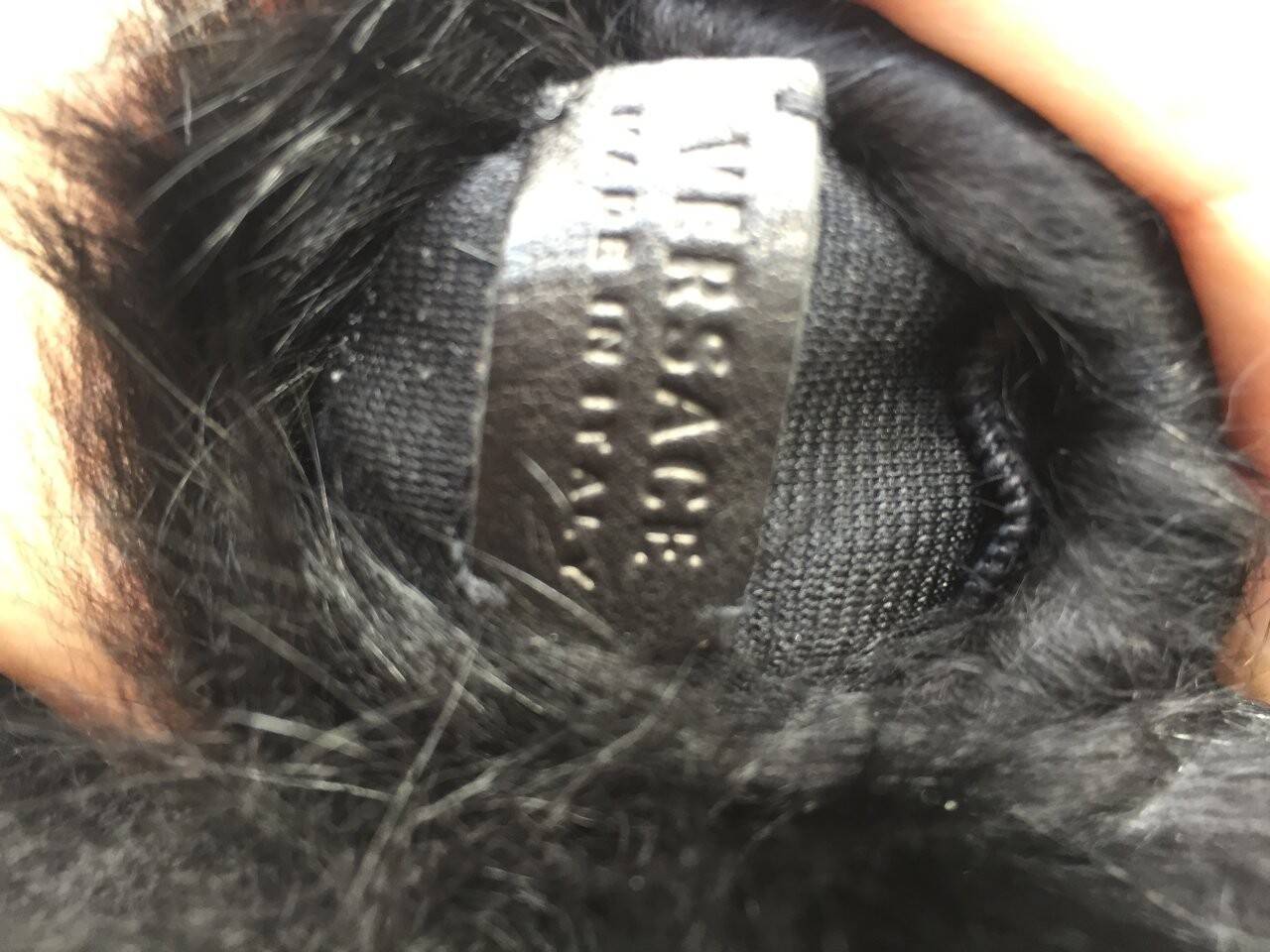 Перчатки новые versace италия кожа черные мех лиса песец двойной размер 7 7,5 44 46 s m в Москве фото 3 Личные вещи Москва