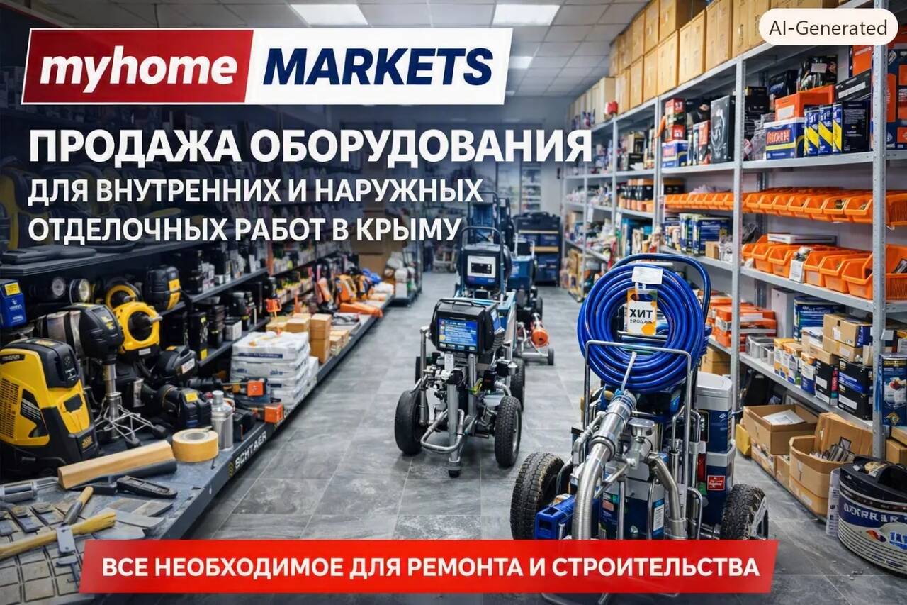 Продажа строительного оборудования для отделки.