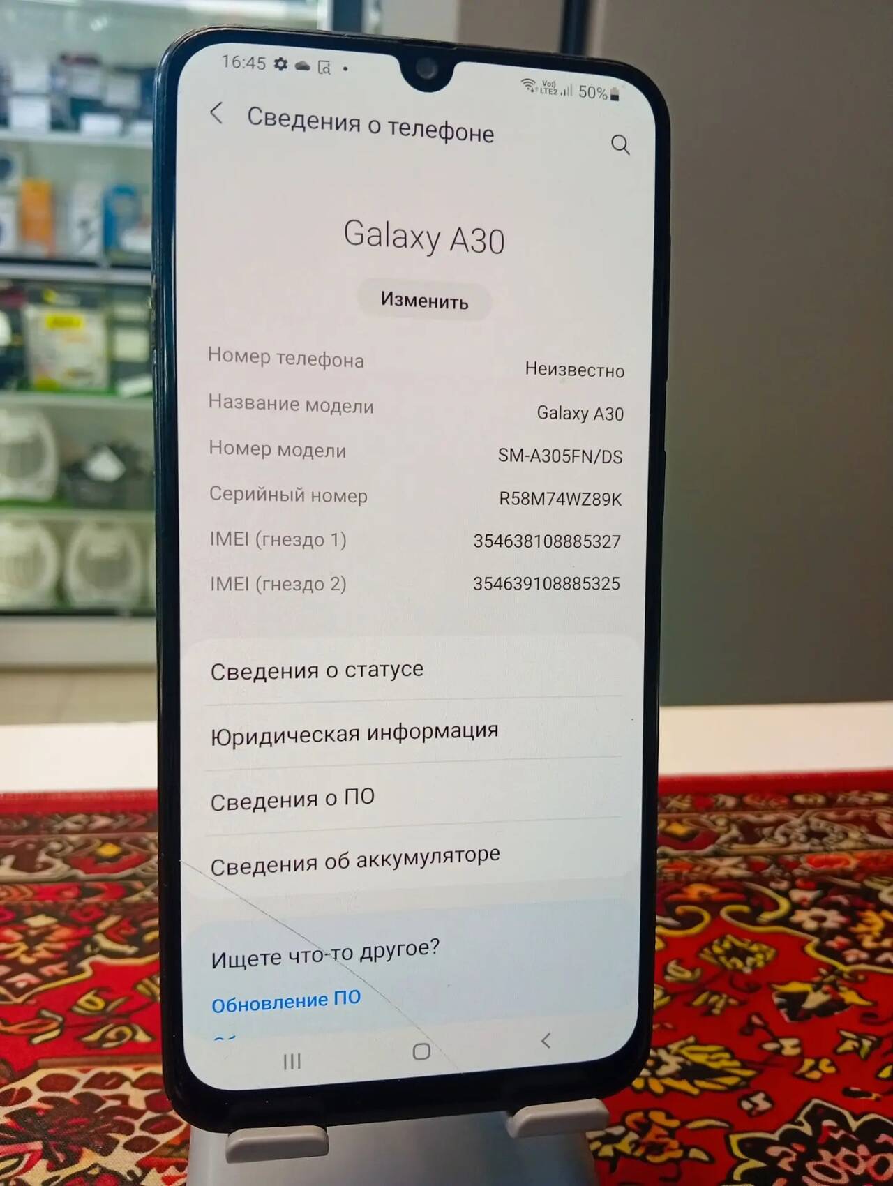 Смартфон Samsung Galaxy A30 3\32 Gb в Ужуре фото 3 Бытовая электроника Ужур